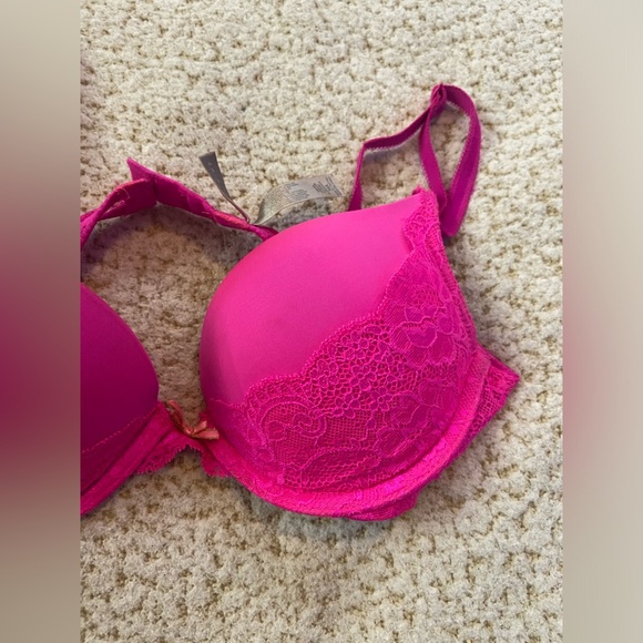 VS Hot Pink - Dream Angle Bra Size 34 A -Push up - Picture 7 of 8